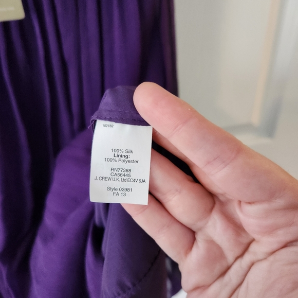 NWT - J. CREW Purple Dress - Picture 5 of 6